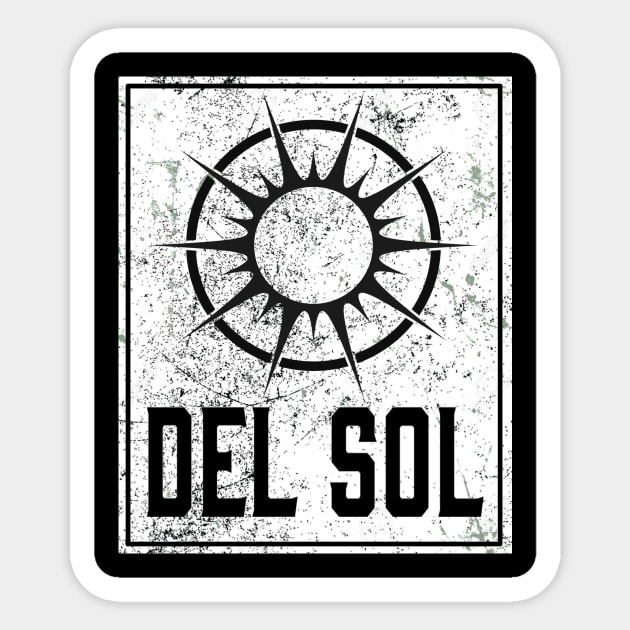 The Sun Tarot Design - Del Sol Sticker by ballhard